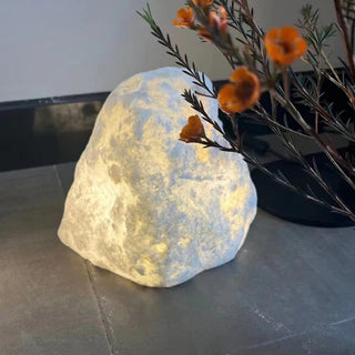 Outdoor Floor Lamp – Sculptural Stone Garden Lighting With Waterproof LED