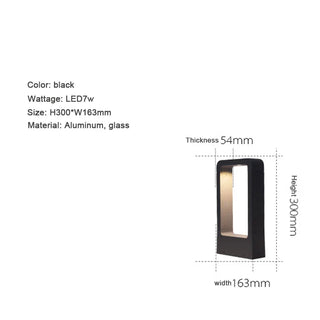 Modern Garden Lamp – Aluminum Lamp Post With LED Outdoor Lighting Fixture