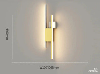 Contemporary Wall Light – Slim LED Wall Lamp | Geometric Black Aluminum Sconce