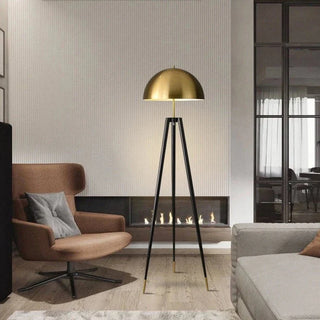 MORENO LED tripod floor lamp side – Scandinavian metal modern