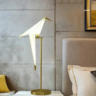 Decorative Bedside Lamp – Parrot Shaped Fabric Table Lamp with Soft Ambient Lighting