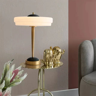Touch Bedside Lamp – Postmodern 3CCT Controlled Soft Light with Gold Finish