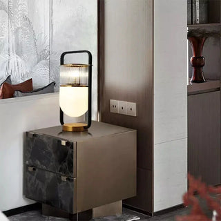Sculptural Bedside Lamp – Contemporary Table Lamp with Adjustable LED Lighting