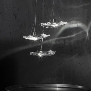 Indoor Pendant Light – Modern Glass Stone Lamp With Adjustable LED Lighting