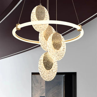 Contemporary Ring Chandelier – Modern Circular Pendant Light with LED Design