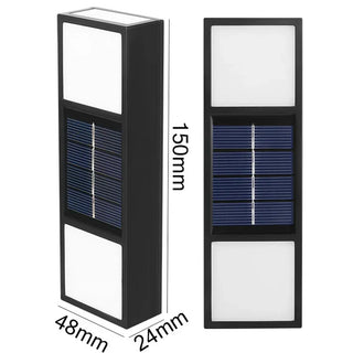 Outdoor Wall Light – Black Acrylic LED Lamp | Weatherproof Modern Garden Lighting