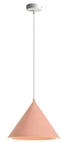 Cone Pendant Lamp – Modern LED Hanging Light With Colorful Pastel Lampshade