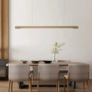 Nordic Wooden Pendant Light – Modern Wood Pendant with Warm Ambient Lighting