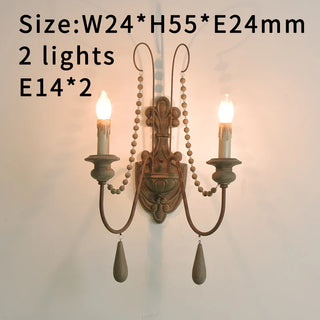 White Wooden Chandelier – Vintage Rustic Light Fixture for Living Room Lighting