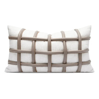 giovanni italia cushion cover handmade woven luxury throw pillow 30x50 cm front view