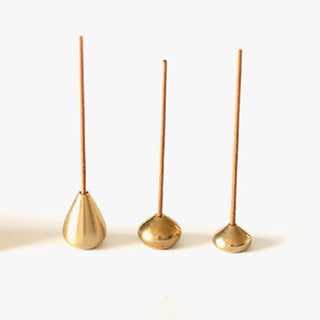 metal incense holder mini water drop brass burner elegant compact detail