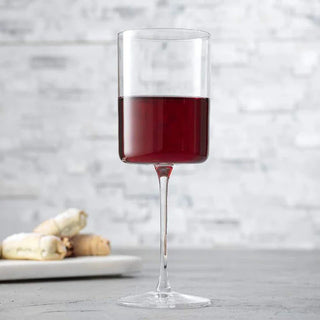 premium lead-free crystal wine glass set elegant drinkware close-up