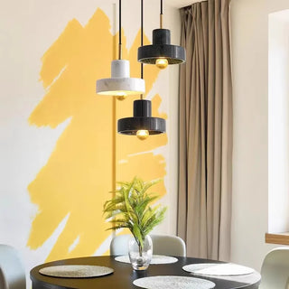 Marble Gold Pendant Light – Luxury Minimalist Pendant Lamp With Gilded Metal Fixture