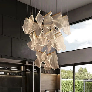 Colossal Luxury Chandelier – Modern Crystal Pendant Light with Ambient LED Lighting