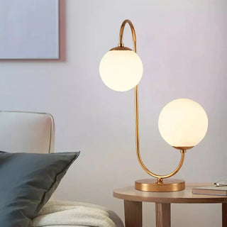 Handmade Table Lamp – Modern Decorative Lighting with Adjustable LED & Elegant Gold Finish