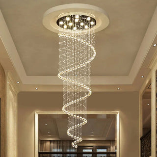 Gold Ceiling Light – Prestige Crystal Ceiling Lamp with Luxury Metal Pendant