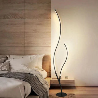 Modern Floor Lamp – Two Branch Adjustable Color Temperature Dimmable LED Light