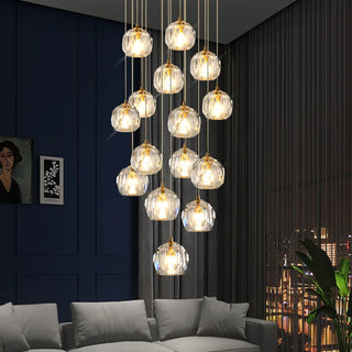 Chic Pendant Light – Modern Pendant Lamp with Gold Finish & Glass Diffuser