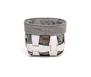 leather cotton hook washcloth holder basket outdoor storage front view
