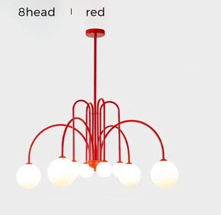 Modern Wrought Iron Chandelier | Italian Design Sculptural Lighting Fixture