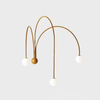 Modern Wrought Iron Chandelier | Italian Design Sculptural Lighting Fixture