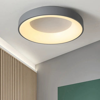 Scandinavian LED Ceiling Light - Modern Macaron Color Changing Flush Mount Lamp