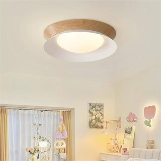 Modern wood grain ceiling light LED – flush mount texture