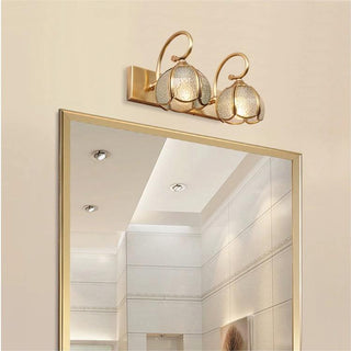 Classic multi head glass ball vanity wall sconce — bathroom light