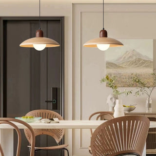 Mini retro wood ceiling lamp, adjustable hanging hallway light