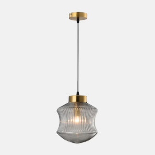 Adjustable clear glass pendant for kitchen island