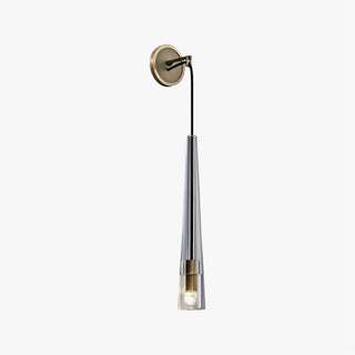 Black gold hanging wall sconce modern close-up — metal