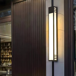 IP55 LED black outdoor wall sconce detail — energy saving lamp