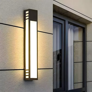 Black IP55 LED outdoor wall light angle — energy saving sconce