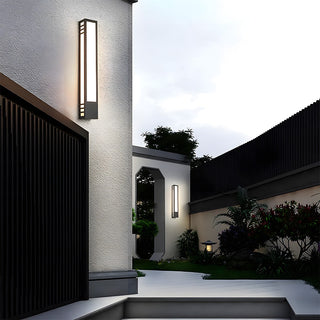 IP55 black LED outdoor wall sconce — energy saving lamp
