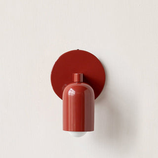 Modern stained glass wall lamp small — coloured shade sconce