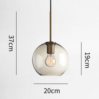 Industrial Amber Pendant Light – Vintage Glass Shade With Warm Rustic Glow