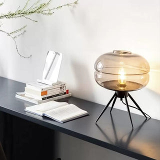 Designer E27 glass lamp — modern warm ambient