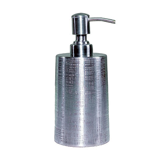 polished steel handcrafted jacquard pattern luxury 7-piece bathroom accessories detail