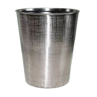 polished steel handcrafted jacquard pattern luxury 7-piece bathroom accessories close-up