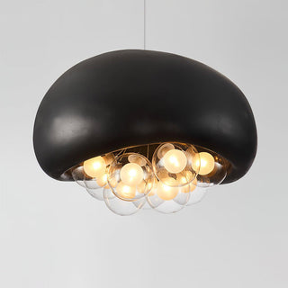 Suspension scandinave en crème - Suspension moderne avec finition ciment texturé