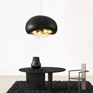 Suspension scandinave en crème - Suspension moderne avec finition ciment texturé