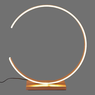 Gold Arc Table Lamp – Modern Arc Shaped Lamp with Warm Ambient Lighting