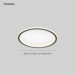 Ultra-Thin Ceiling Light - Adjustable Round LED Minimalist Light Fixture for Living Room