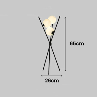 Floor Lamp – Modern Energy Efficient Lighting with Transparent Glass Balls