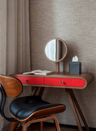soft square leather tissue box cover vanity holder stitched corners angle view