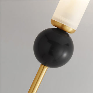 Copper luxury marble brass wall lamp corridor close-up