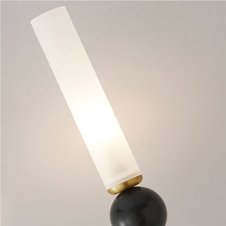 Brass marble copper long pole luxury wall sconce — corridor