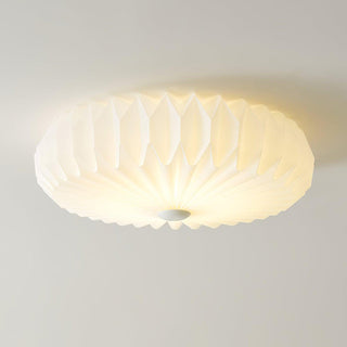 Pleated origami cloud ceiling light, modern LED design