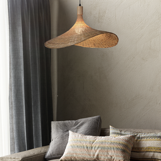 Bamboo Pendant Lamp – Bohemian Pendant Light for Interiors | Handwoven Natural Ceiling Light