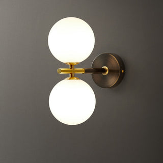 Luxury copper wall sconce single ball — warm metallic